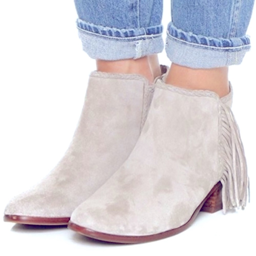 Sam Edelman Paige Fringe Ankle Booties 8